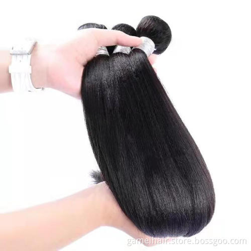 2021 Hot Selling 10A Malaysian Human Hair extensions 100% Raw Virgin Straight Hair Bundles for black women